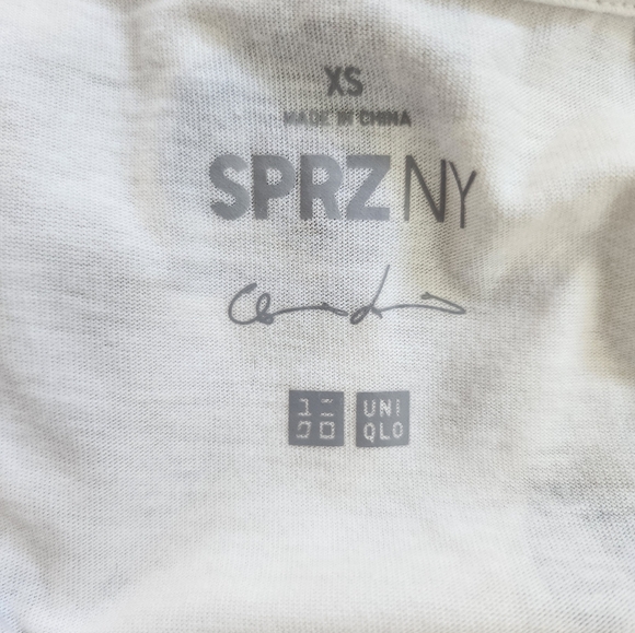 Uniqlo SPRZ NY MoMA Collection Niko Luoma Graphic Tee in White and Gray Size XS - Picture 5 of 7